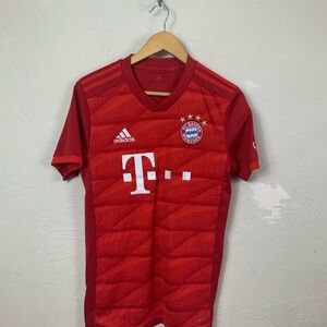 Adidas FC Bayern Munich Jersey Mens Small S #25 MULLER Grey Red Soccer Football